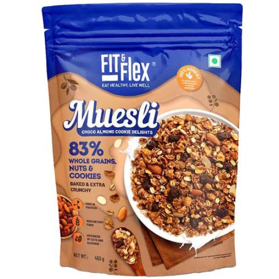 Fit And Flex Muesli Choco Almnd Cookie, 450 Gm