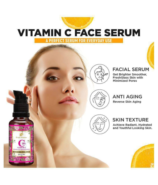 Regal Essence Vitamin C 20% Facial Serum with Vitamin E & Hyaluronic Acid,for Men & Women - 30ml (Pack of 1)