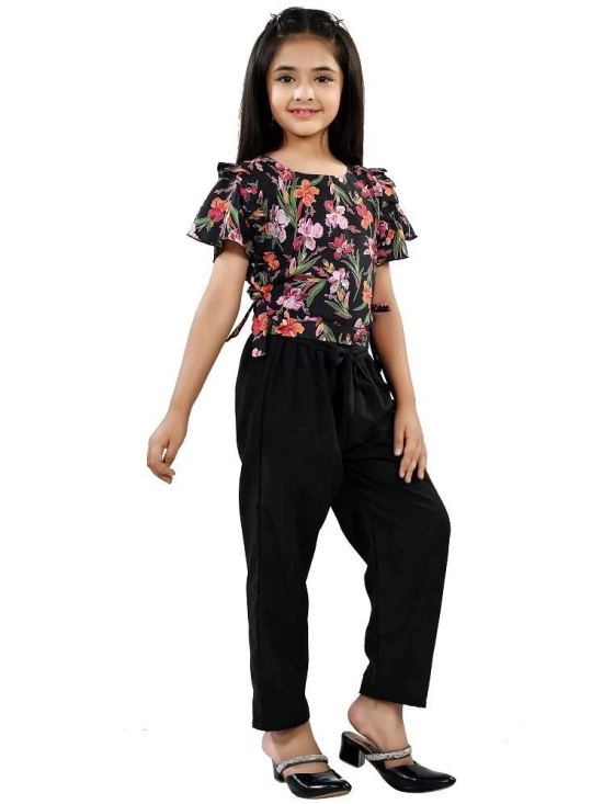 Arshia Fashions Multi Crepe Girls Top With Pants ( Pack of 1 ) - None