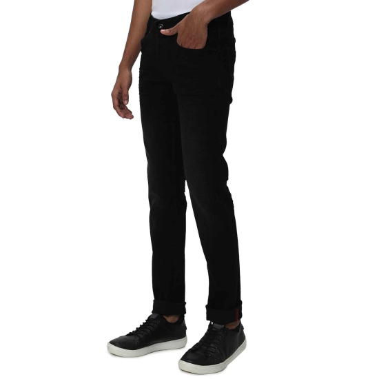 Mens Black Cotton Super Slim Fit Originals Stretch Jeans