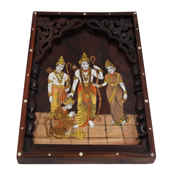 Rosewood Mantapa Arch Ganesha panel