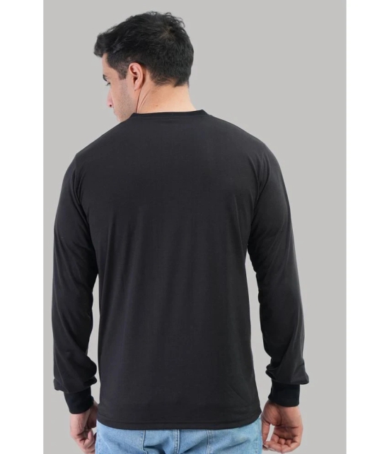 Forbro Cotton Regular Fit Solid Full Sleeves Mens T-Shirt - Black ( Pack of 1 ) - None