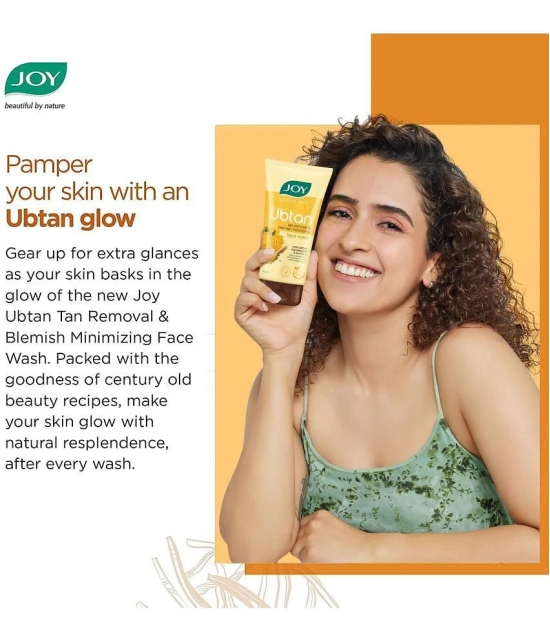 Joy Ubtan Face Wash For Tan Removal with Saffron & Turmeric 100ml, (Pack of 2 X 100ml)