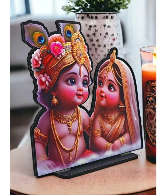 Saf Wood Radha Krishna Idol ( 22 cm )