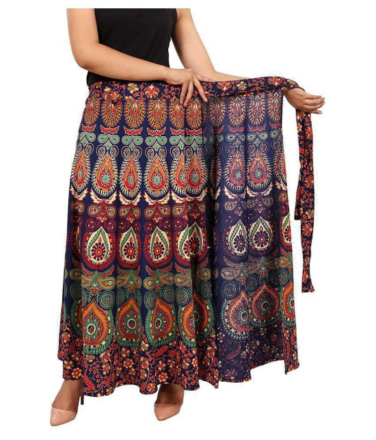 Rangun Cotton A-Line Skirt - Multi Color - 33-36