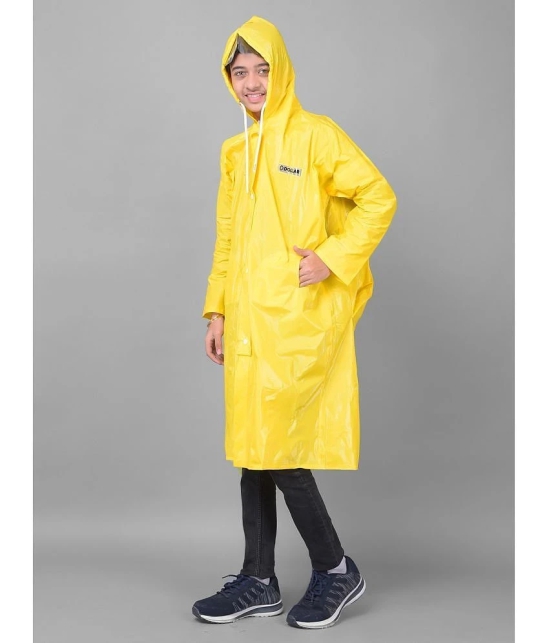 Dollar Rainguard Kids PVC Full Sleeve Solid Raincoat With Adjustable Hood and Pocket - None