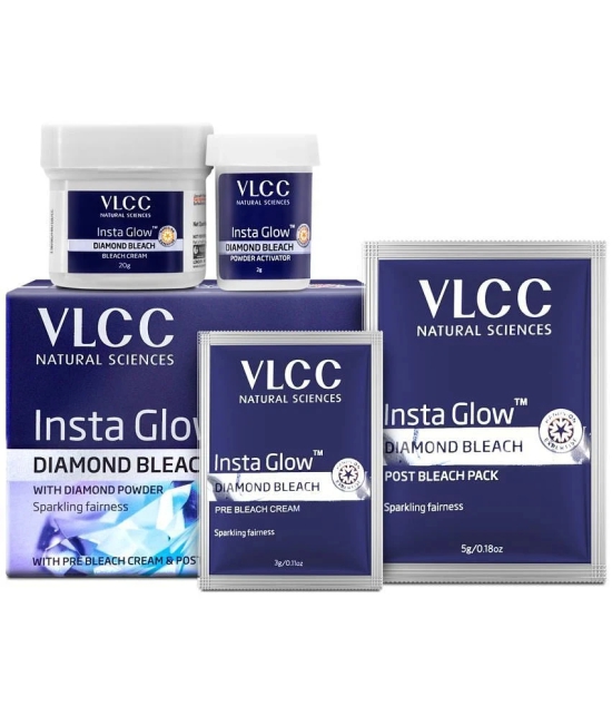 VLCC Insta Glow Diamond Bleach, 30 g (Pack of 2)