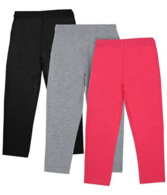 Dyca GIRLS TRACK PANT SOLID Fuchsia, black & grey - None