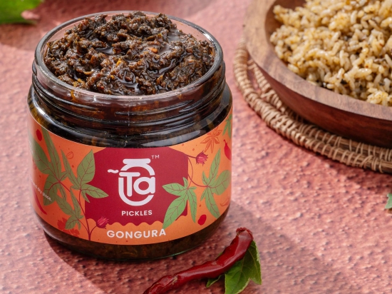 Ta Pickles | Gongura Pickle | 150g | Made with Cold Pressed Oil | Homemade | Traditional Indian Taste | Natural | No Preservatives (150 gm)