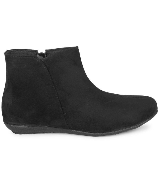 Commander - Black Womens Ankle Length Boots - None