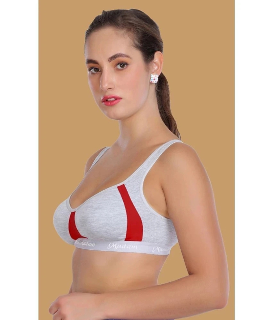 Madam - Red Cotton Lightly Padded Womens Push Up Bra ( Pack of 1 ) - None