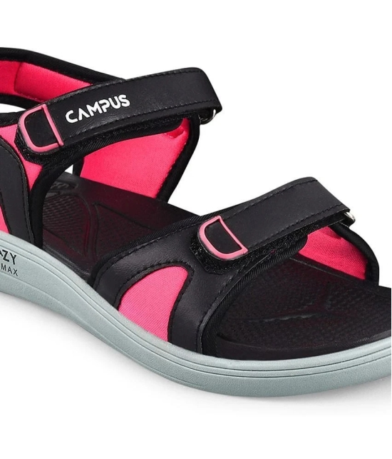 Campus Black Floater Sandals - None