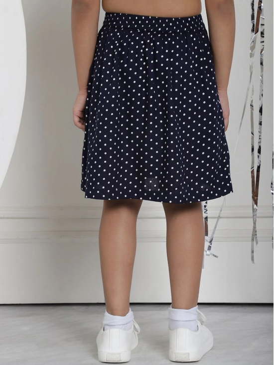 MINI & MING Girls Polka Dot Printed Pleated Skirts