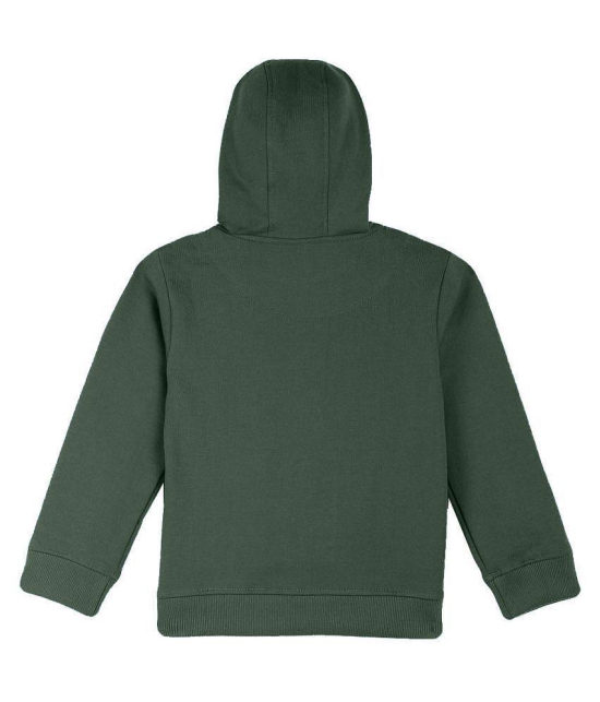 Naughty Ninos Girls Green Printed Hooded Sweatshirts - None