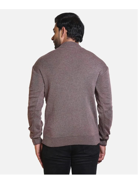 HeteShe Cotton Round Neck Mens Full Sleeves Pullover Sweater - Dark Grey ( Pack of 1 ) - None