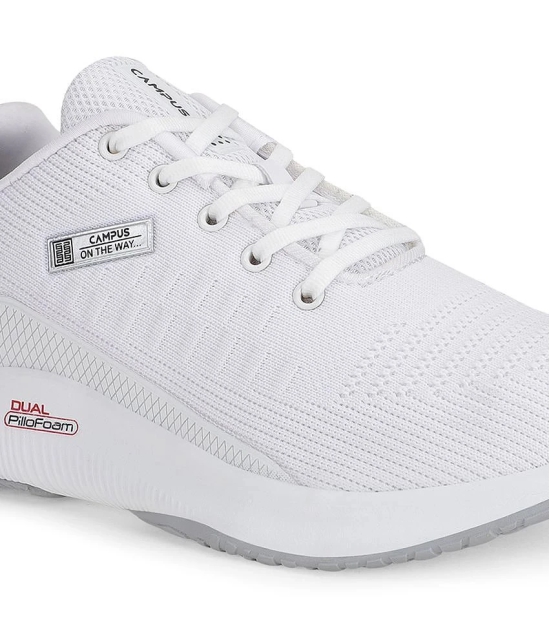 Campus - TOLL White Mens Sports Running Shoes - None