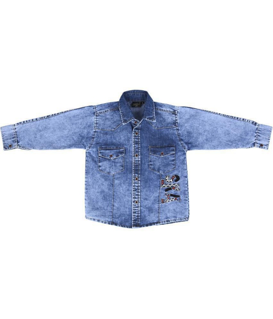 Kids Denim Full sleeves Shirt - None