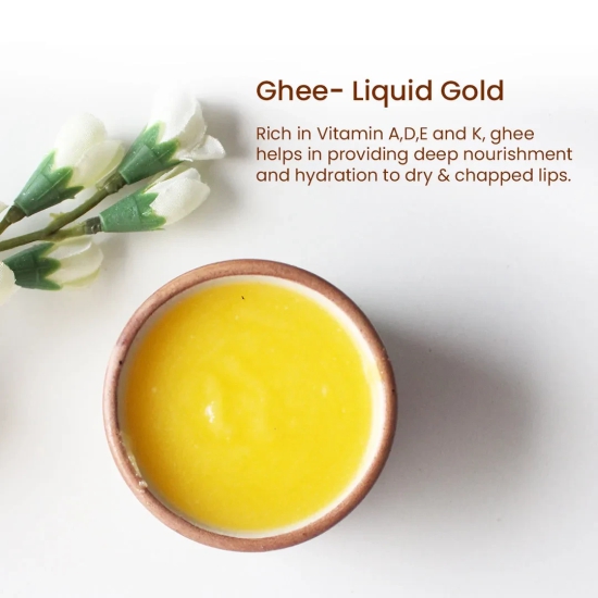 Shubhr Lip Balm & Gloss with goodness of Ghee for Dry & Chapped lips Coffee