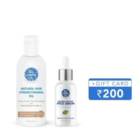 Vita Rich Face Serum + Mini Hair Strengthening Oil  + Rs.200 GiftCard