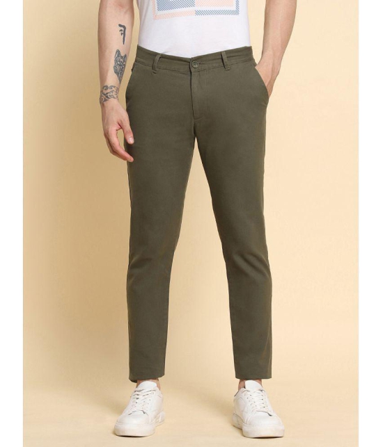 Dennis Lingo Olive Slim Chinos ( Pack of 1 ) - None