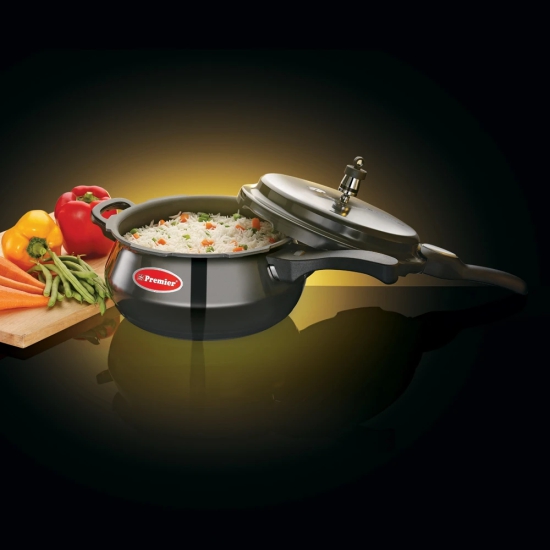 Premier Trendy Black Handi Pressure Cooker - 1.5 Ltr