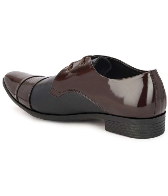 Buxton Brown Mens Oxford Formal Shoes - None