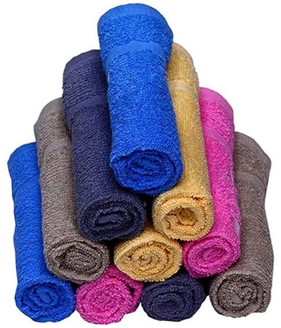 Gahoifab Set of 10 Face Towel Multi - Multi