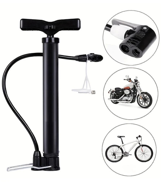 Bicycle air Pump with Needle & Dual Valve, Portable Pump with 2 Modes, Ideal for Inflating Bicycle, Swimming Rings, Sturdy Base & Ergonomic Handle, Pack of 1