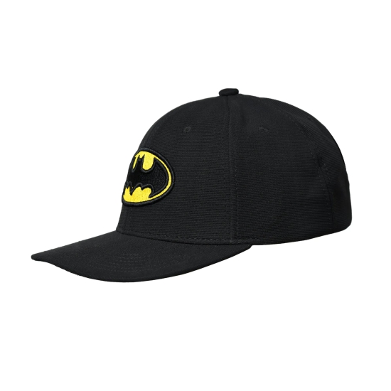 BZ Headwear Batman Logo Hip Hop Cap For Men In Black-(Pack of 1/1U)-Black / 1 N