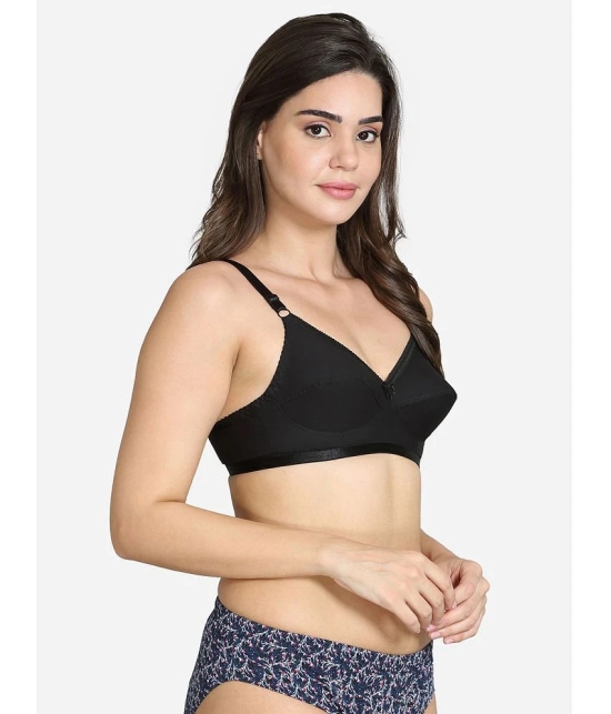 VStar - Black Cotton Non Padded Womens Everyday Bra ( Pack of 1 ) - None