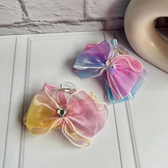 Organza Candy Hair Bow Clutcher