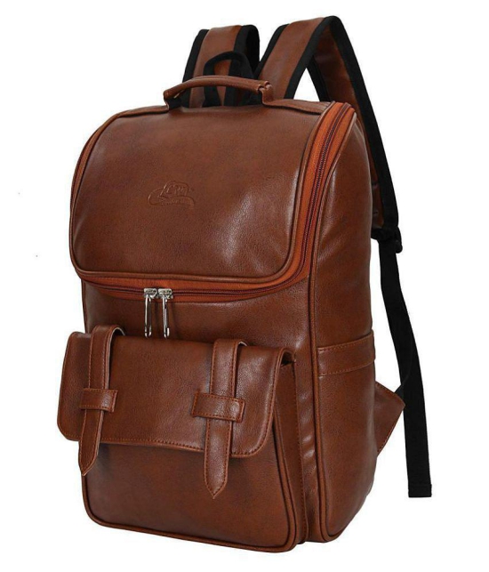 Leather World Tan Leather College Bag