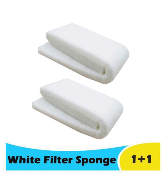 Yaathumaagi - Aquarium Fish Tank White Filter Sponge - 3 Feet Layer ( Pack of 2 )