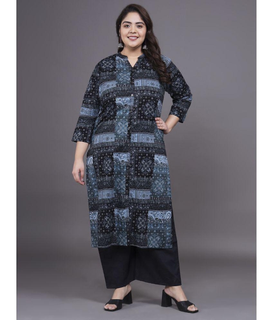 Tissu Cotton Printed Kurti With Palazzo Womens Stitched Salwar Suit - Multicolor ( Pack of 1 ) - None