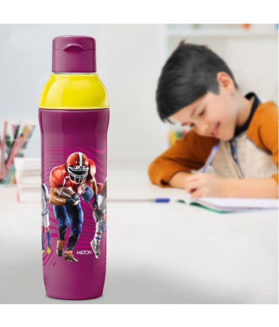 Milton Kool Active 900 Plastic Insulated Kids Water Bottle, 745 ml, Purple | School Bottle | Picnic Bottle | Leak Proof | BPA Free | Food Grade | Easy to Carry - Purple