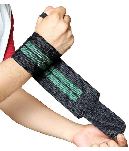 Wrist Support Wrap Band for Gym and Fitness (1 Pair) - One Size