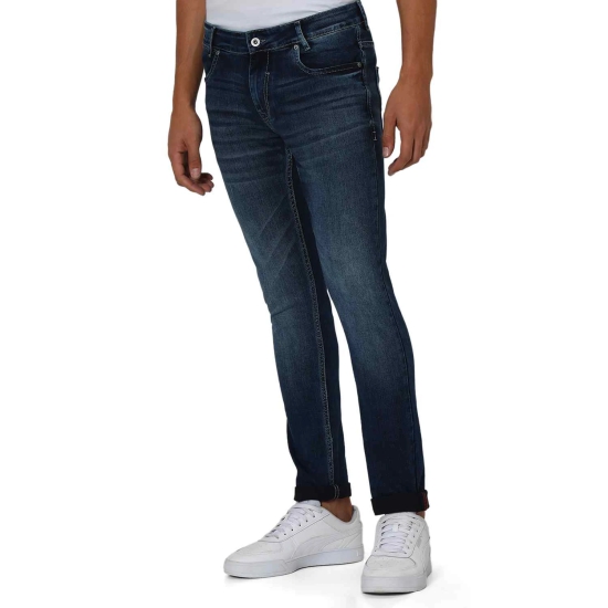 Dark Indigo Blue Skinny Fit Originals Stretch Jeans