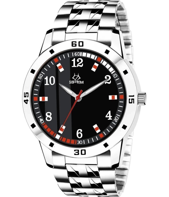 Septem Silver Stainless Steel Analog Mens Watch