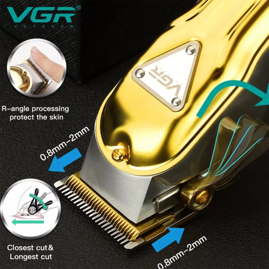 VGR V-140 Hair Clipper For Men Gold-VGR V-140 Hair Clipper For Men, Gold