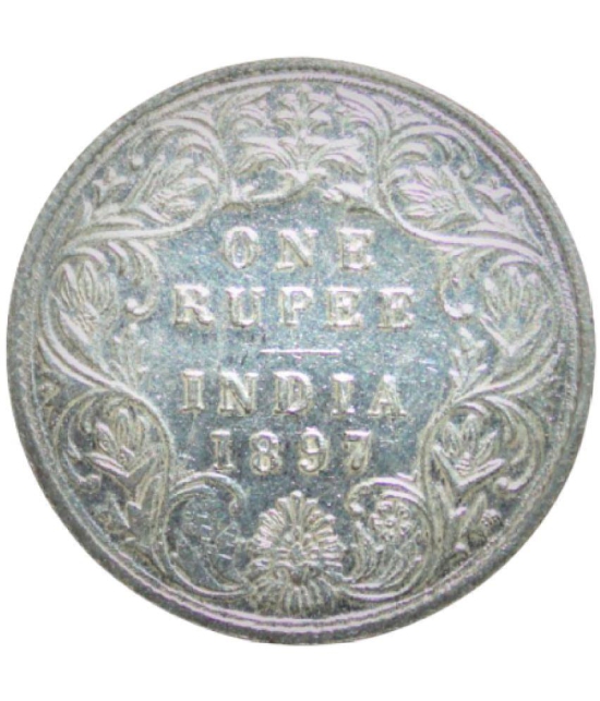 1 Rupee (1897) Victoria Empress British India Rare Coin