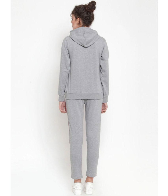 Wild West Grey Fleece Solid Tracksuit - Single - None