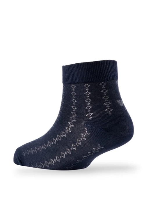 Men Pack Of 2 Patterned Cotton Ankle Length Socks