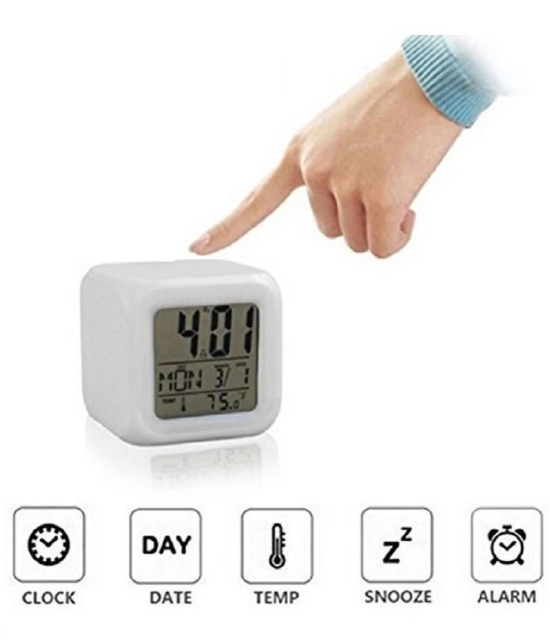 NAMRA Digital Plastic Table Clock - Pack of 1