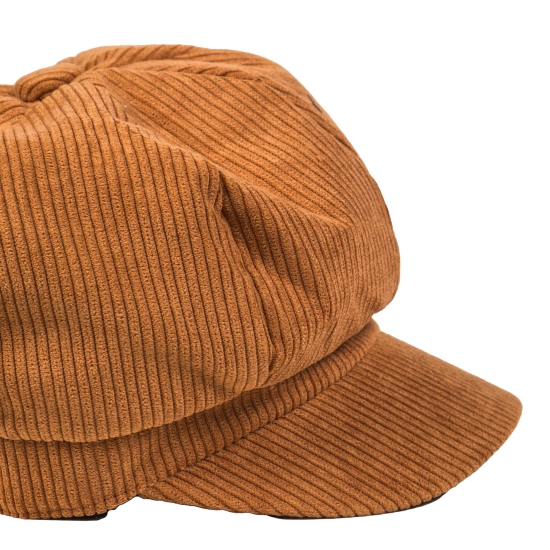 Chokore Corduroy Beret Cap (Brown)