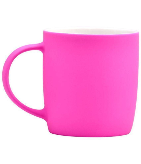 Kookee - Pink Ceramic Coffee Mug ( Pack of 1 ) - Pink