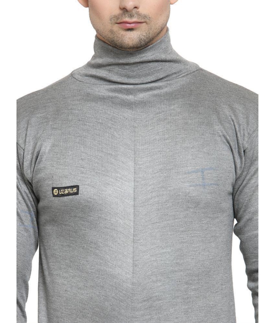 Uzarus - Light Grey Cotton Blend Mens Thermal Sets ( Pack of 1 ) - None