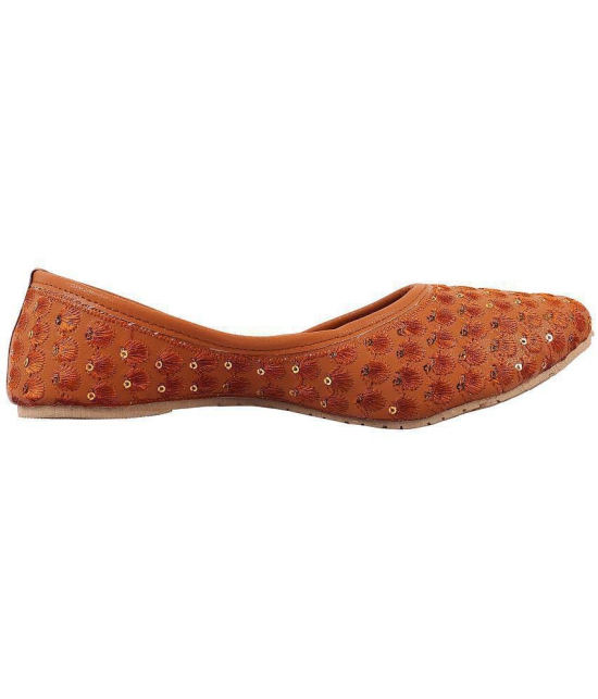 Anjaneya Creations Tan Ethnic Footwear - None