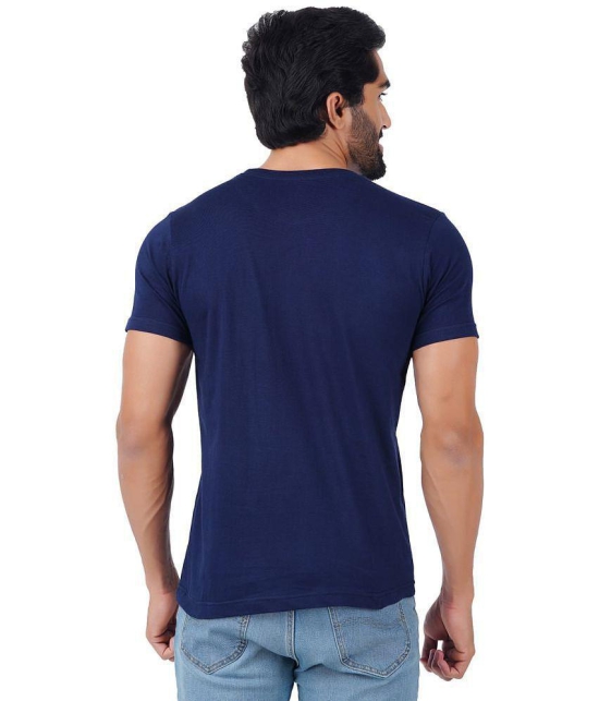 ferocious - Navy Cotton Regular Fit Men's T-Shirt ( Pack of 1 ) - None