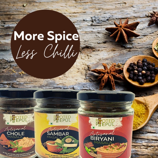 Artisanal Biryani Masala, Chola Masala, Sambar Masala Combo (75Gms x3)