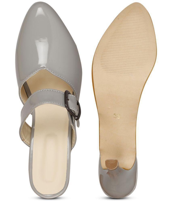 Saheb - Gray Women''s Mules Heels - None